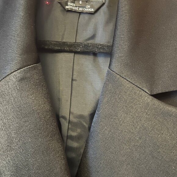 Vintage Alfred Sung Collection Black Double Breasted Blazer - Made in Canada - S - Picture 7 of 9